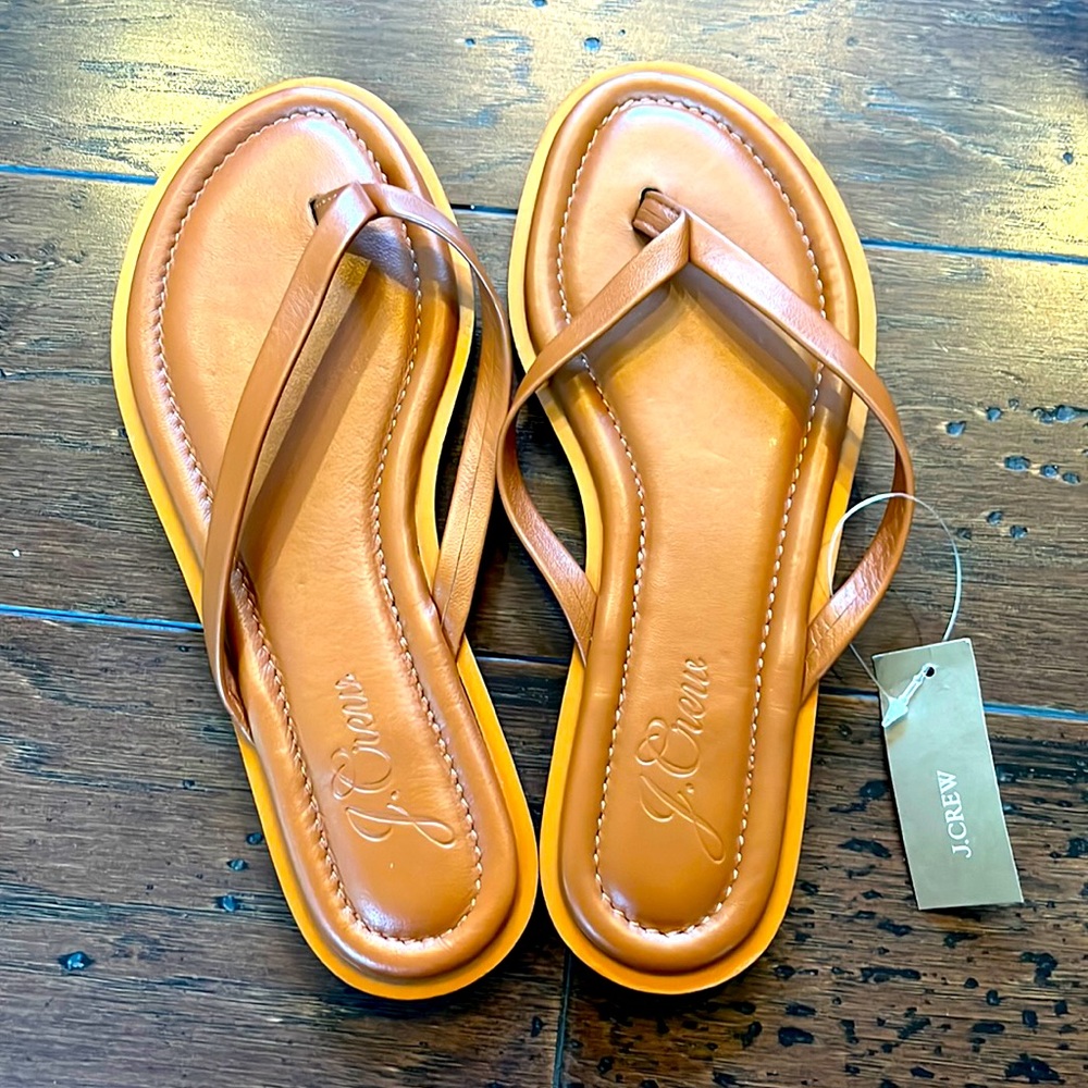 Jcrew Sorrento Leather Thong / FlipFlop